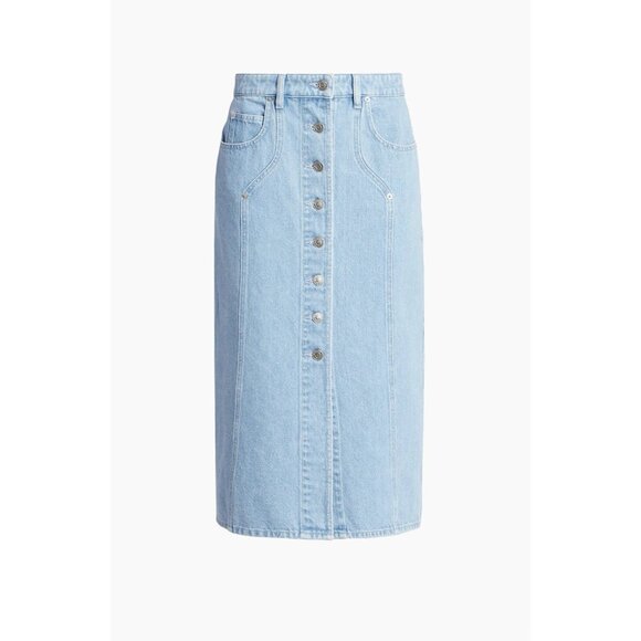 ISABEL MARANT ETOILE  Vandy skirt Front Button Denim 40 - Picture 1 of 16